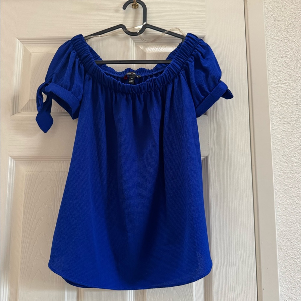 Moa Moa Vibrant Blue Knit Top